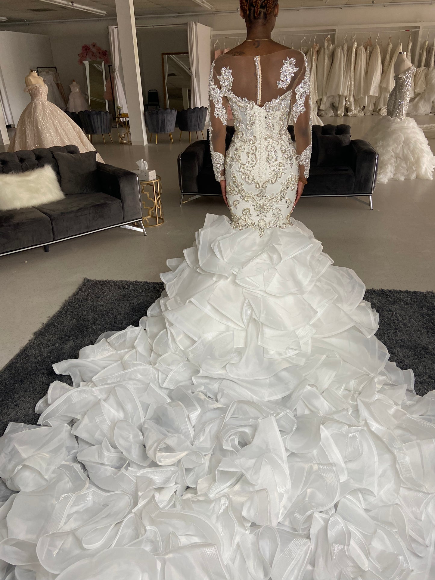 RAMLA Trumpet Wedding Dress